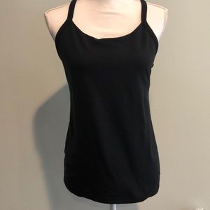 Athletica black stretchy workout shirt… No tags pit to pit 16 1/2